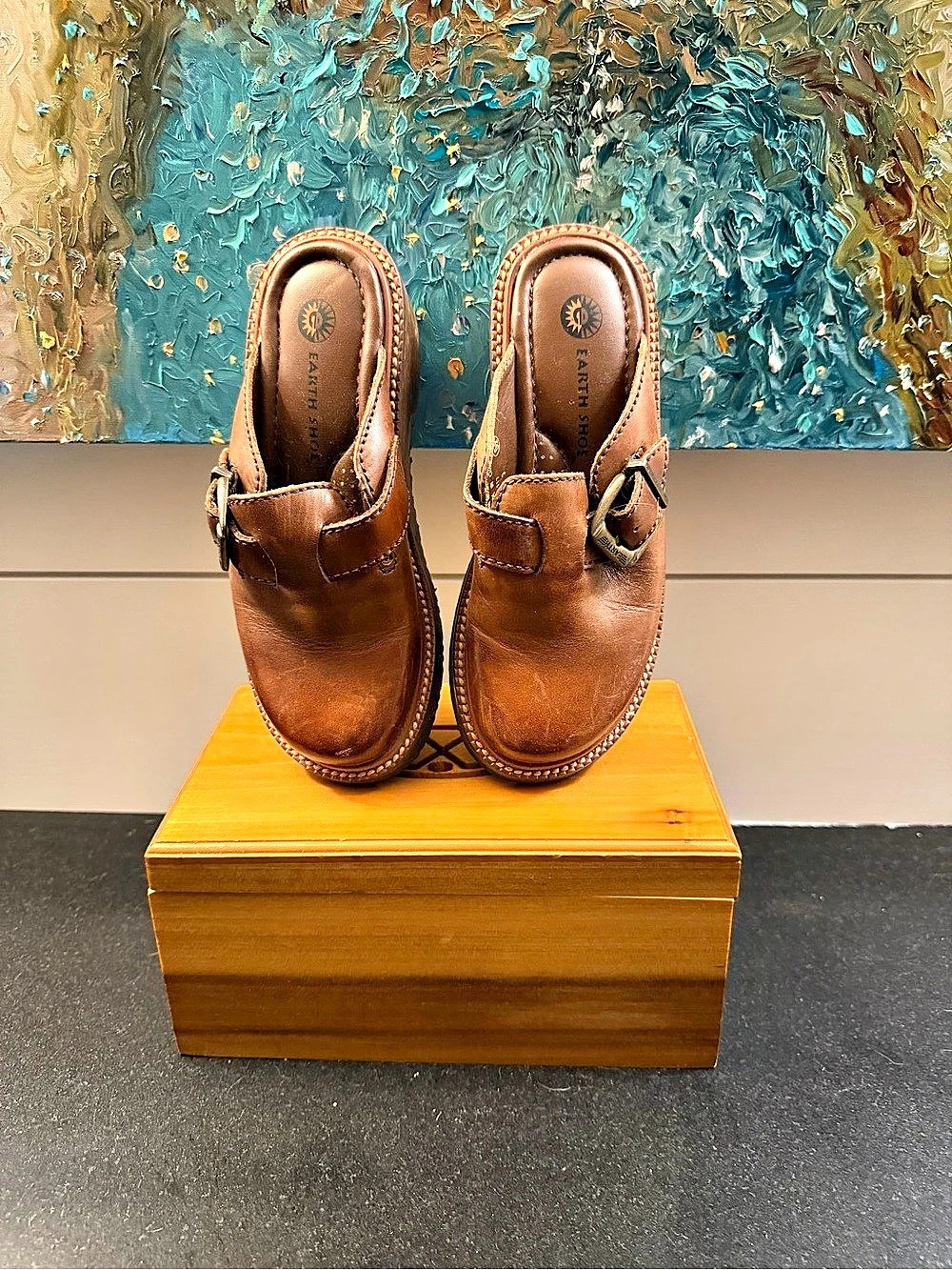 Earth Shoe Clog/Mules Like New!